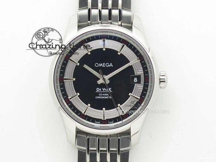 0310 Contemporary De Ville MK 1:1 Best Edition YG White Dial On Black Leather Asian Seagull T1701 (Sec@6) 8233